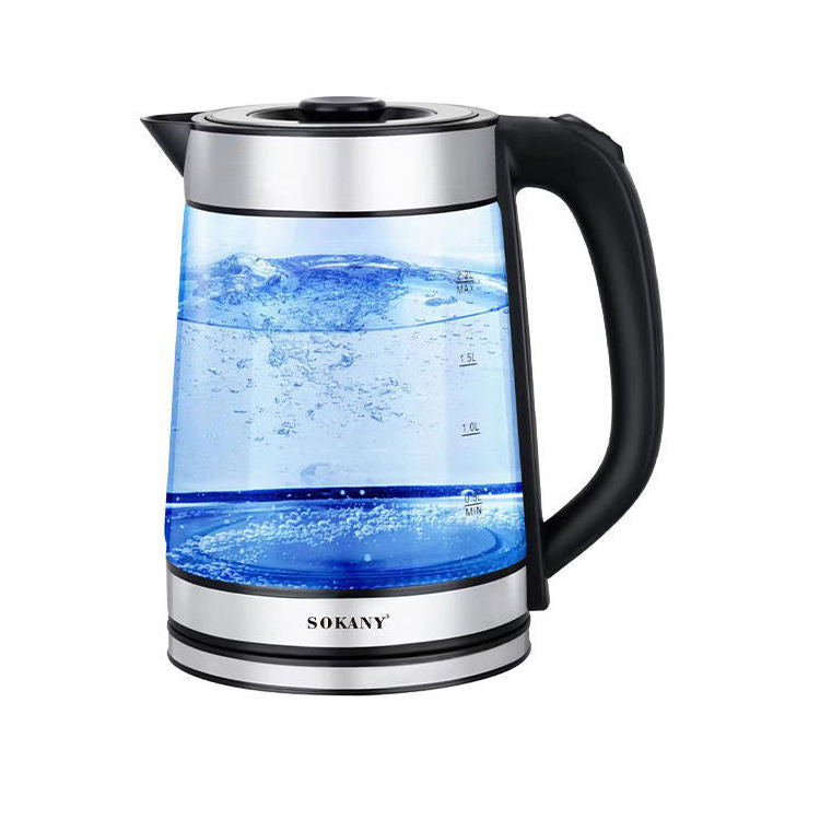 Smart 2.2L Portable Kettle Home Appliance Temperature Control Electric Tea Water Boiler Transparent Glass Keeps Tea Hot Health