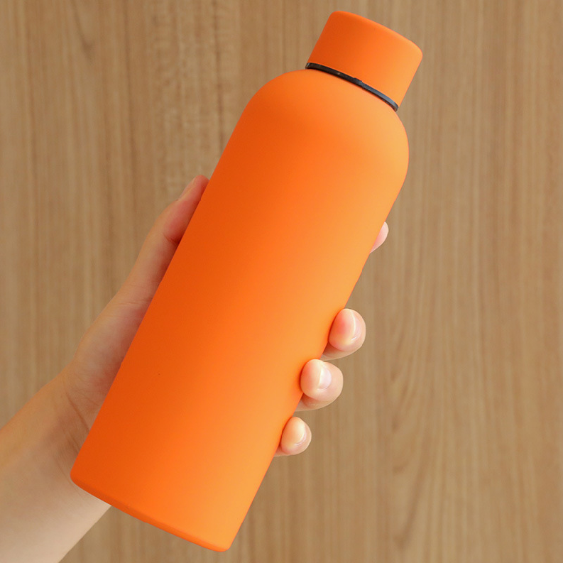500ml Double Wall Stainless Steel Vacuum Hot Cold Water Insulation Customized Printing Student Gift Water Bottles