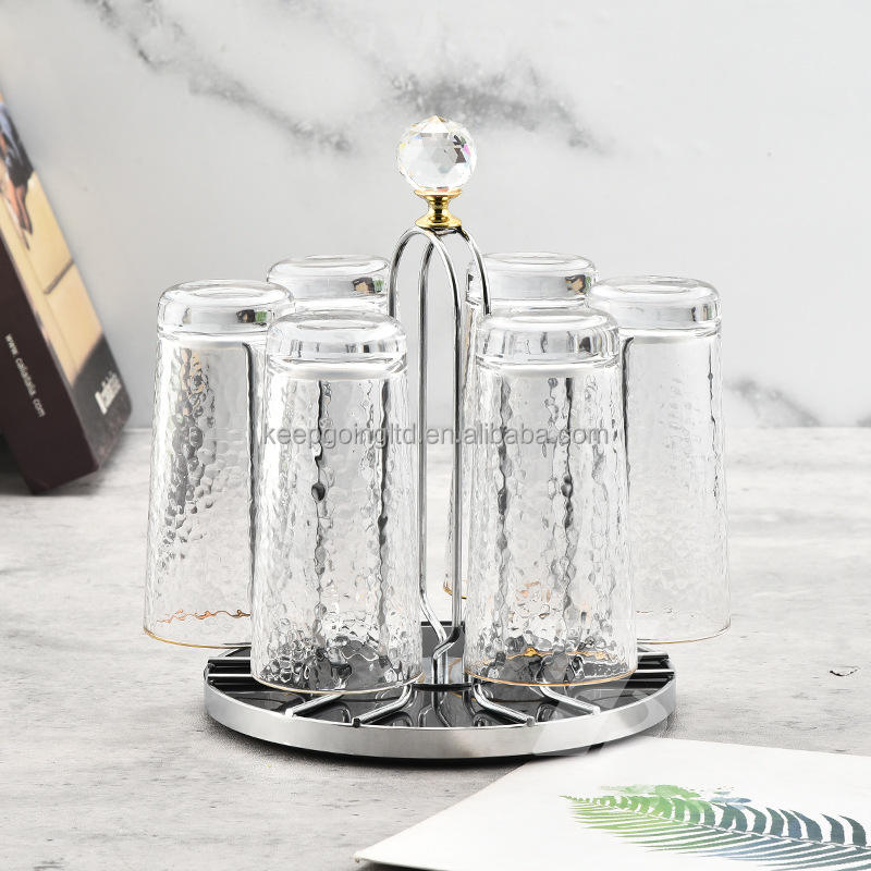 Cup Rack Kitchen Bar – 6 Mug Hooks Holder