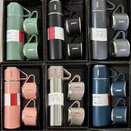 Geschenkset Insulated Thermos Bottle &amp; Mug Gift Set – With 3 Lids