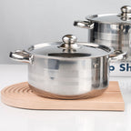 Classic 12-Piece Stainless Steel Elegant Cookware – Kaisa Villa Set