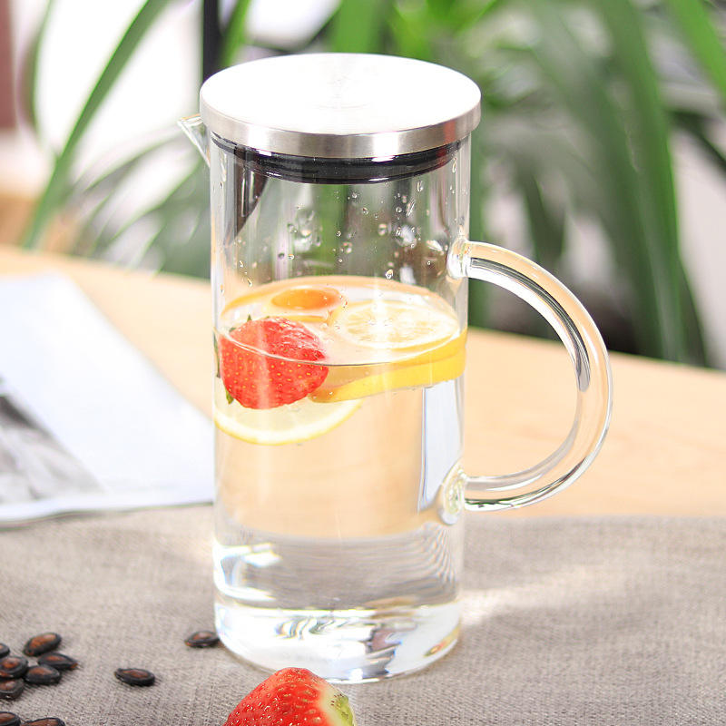 1500ml Glass Pitcher – Hot &amp; Cold Water Jug | Juice &amp; Iced Tea Container