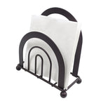 Modern Matte Black Semi-Circular Napkin Holder