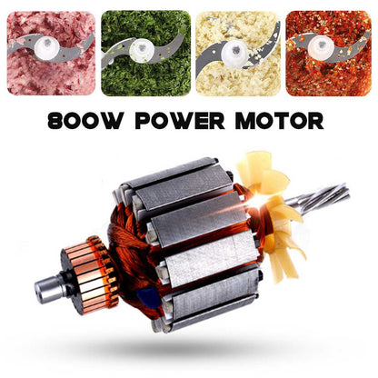 SOKANY LB-7005A 800W Electric Meat Grinder & Food Chopper | 3L Stainless Steel Bowl, 2-Speed