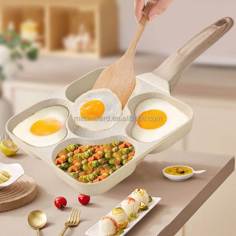 Breakfast Frying Pan – Non-Stick, 3/4/5-Hole Design