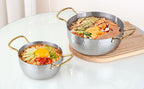Korean Style Stainless Steel Soup Pot with Lid