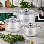 Classic 12-Piece Stainless Steel Elegant Cookware – Kaisa Villa Set