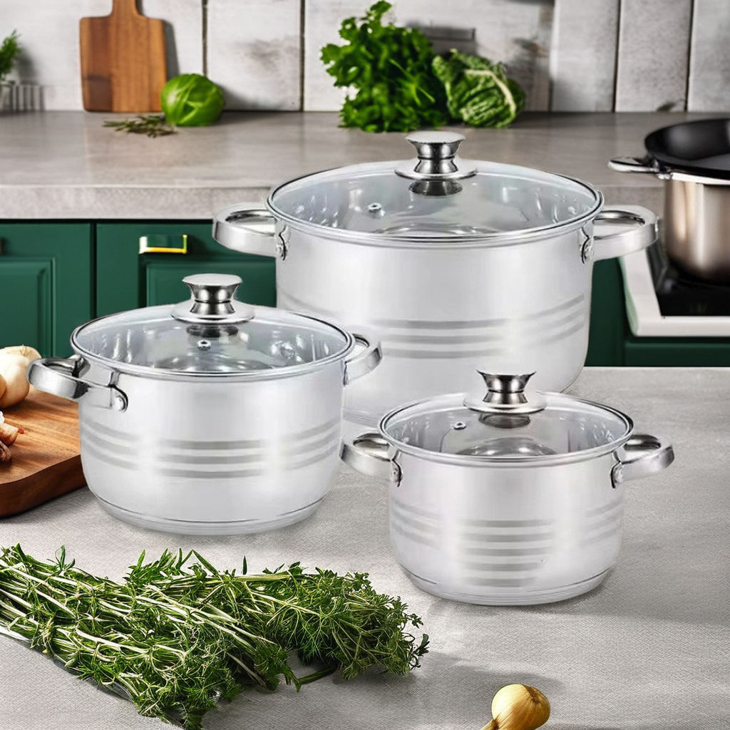 Classic 12-Piece Stainless Steel Elegant Cookware – Kaisa Villa Set