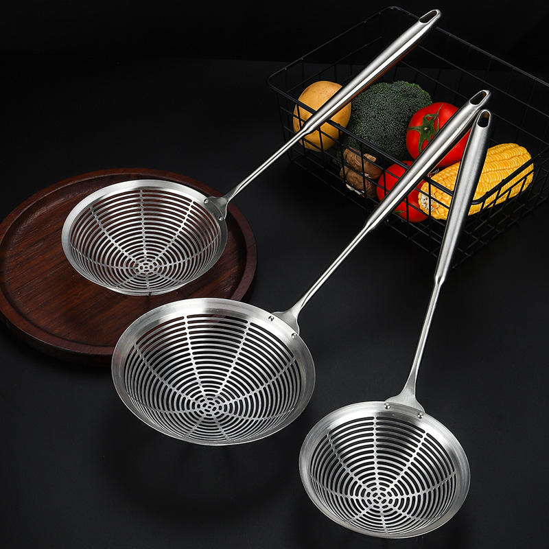 304 Stainless Steel Slotted Spoon / Skimmer Ladle – Kitchen Tool