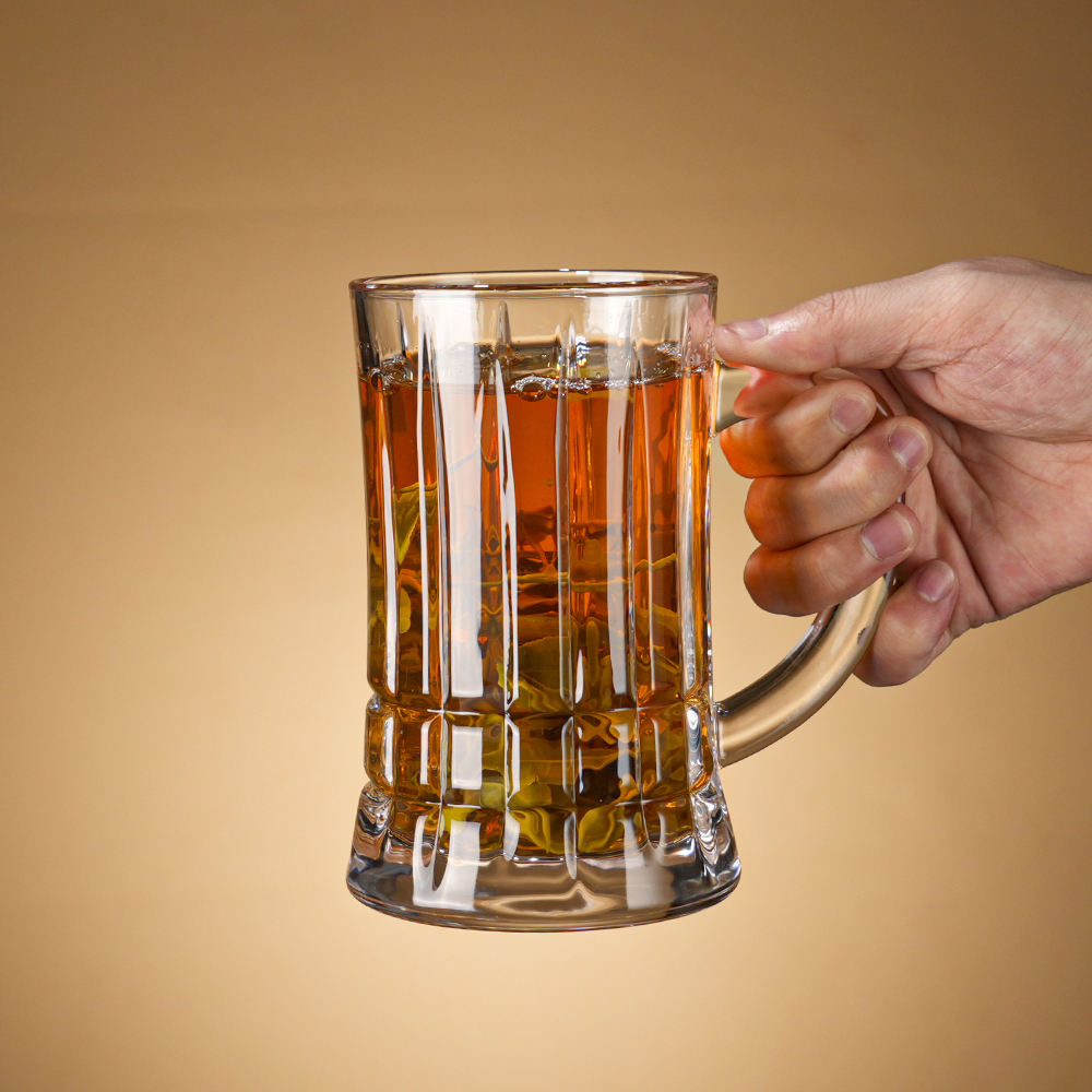 Luxury Glass Tea Mug / Beer Stein – 550ml