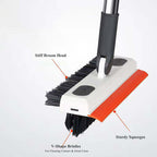 3 in 1 Long Handle Extendable Floor Scrub Brush – Kitchen &amp; Bathroom Cleaning Tool