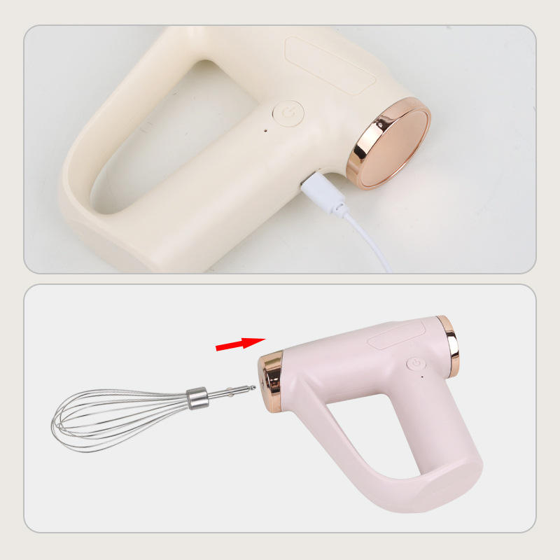 New Kitchen Handheld Electric Egg Beater – USB Wireless Cream Whipping Mixer