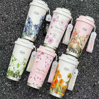 Eco-Friendly Double Wall Stainless Steel Coffee Cup with Lid – Lightweight Travel Vacuum Flask