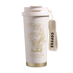 Eco-Friendly Double Wall Stainless Steel Coffee Cup with Lid – Lightweight Travel Vacuum Flask