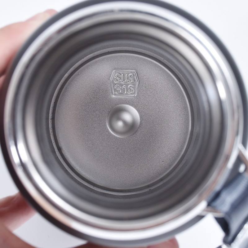 Large Capacity 316 Stainless Steel Thermos Bottle Solid Color Portable Vacuum Insulated Outdoor Sports Water Tumbler