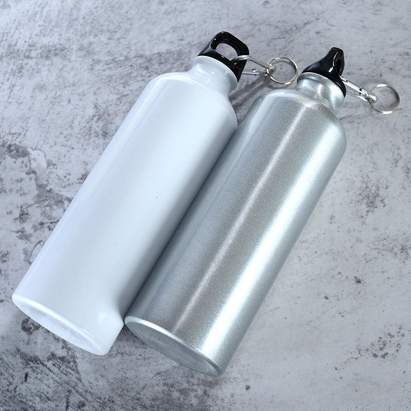 High-Quality Aluminum Water Bottle – 500ml / 750ml / 1000ml with Carabiner Lid