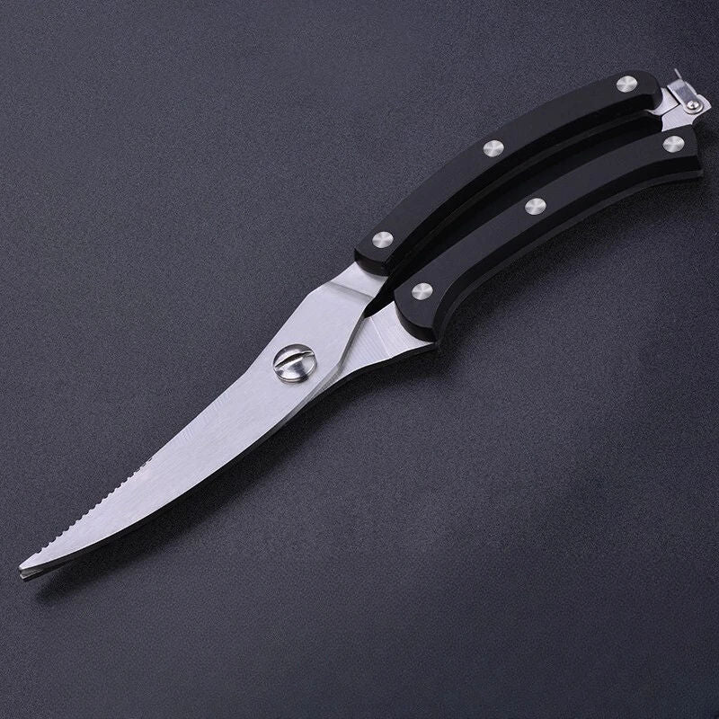 9.84" Multifunctional Stainless Steel Kitchen Scissors