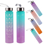 64oz Sports Motivation Water Bottle – With Time Marker