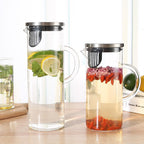1500ml Glass Pitcher – Hot &amp; Cold Water Jug | Juice &amp; Iced Tea Container
