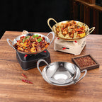 Thickened Stainless Steel Dry Pot with Solid Alcohol Stove