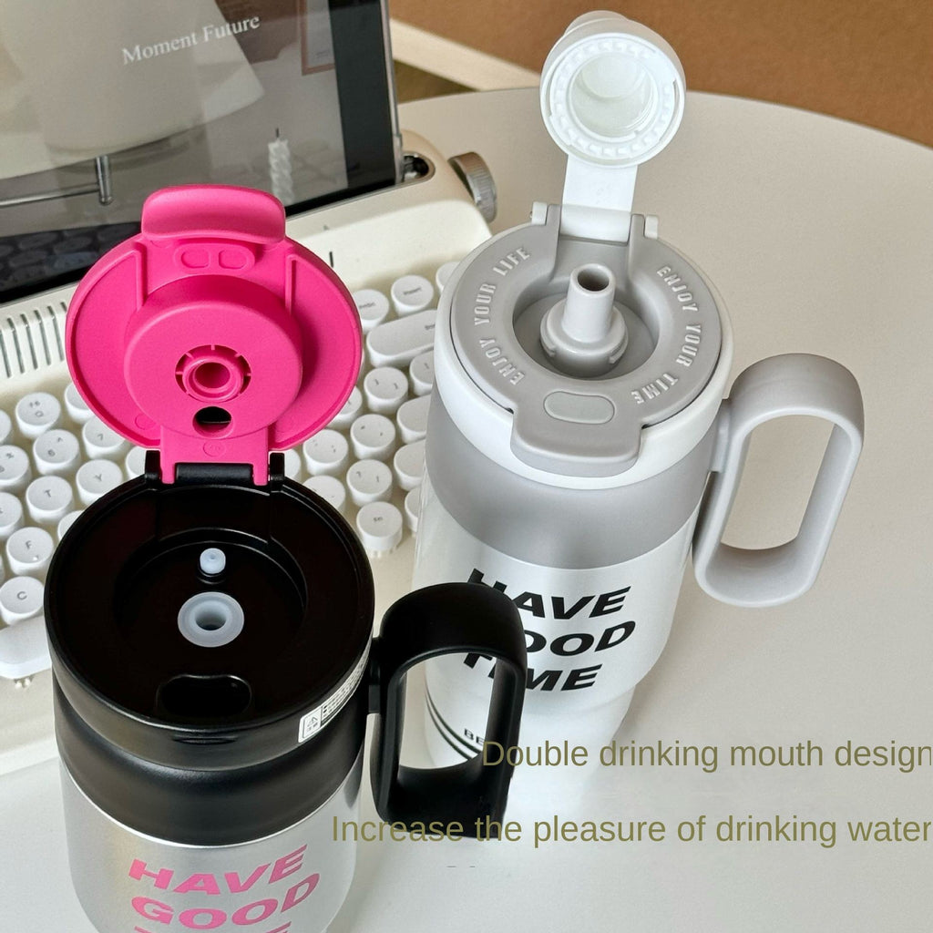 New Food Grade 750ml Hot and Cold Mugs School Student Vacuum Insulated 316 Stainless Steel Tumbler with Handle