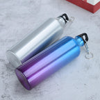 High-Quality Aluminum Water Bottle – 500ml / 750ml / 1000ml with Carabiner Lid