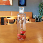 Glass Customize Borosilicate Fitness Water Bottle – With Time Stamp &amp; Glass Lid
