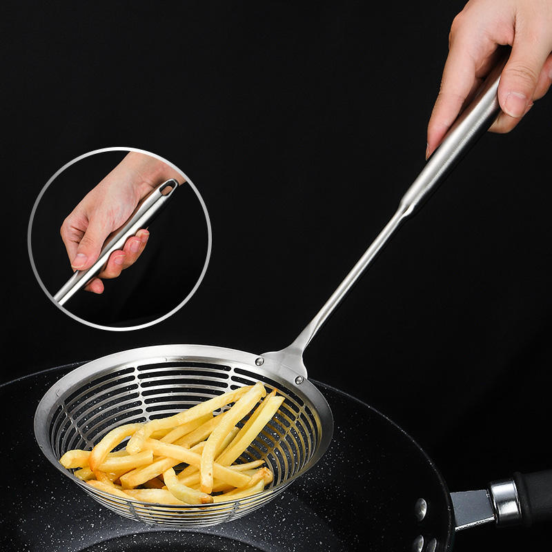 304 Stainless Steel Slotted Spoon / Skimmer Ladle – Kitchen Tool