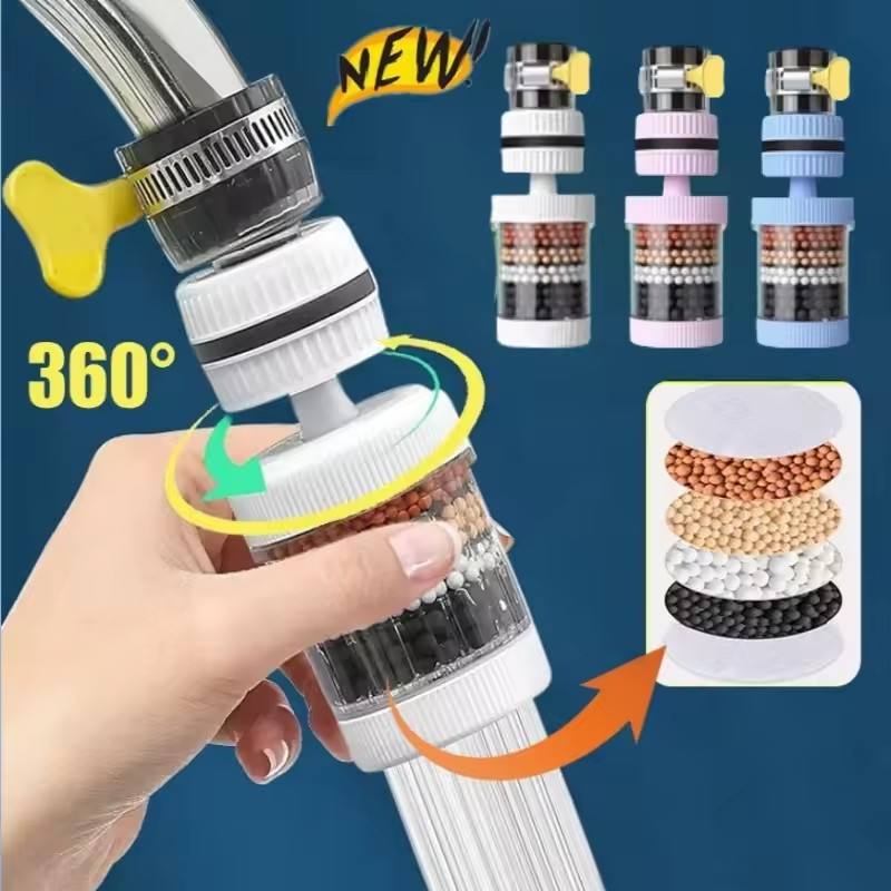 Kitchen Faucet Water Purifier with Activated Carbon Filter | Chlorine, Sediment & Impurity Water Filter