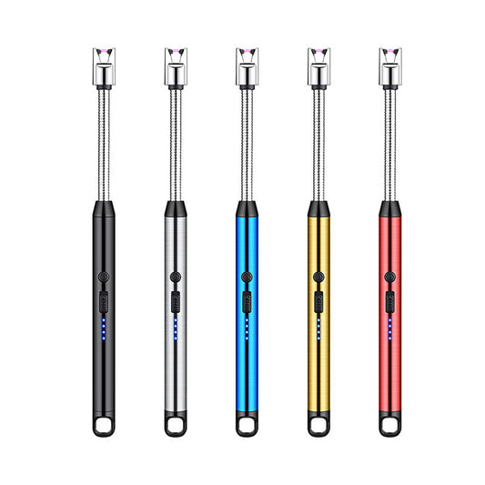 Hot-Selling Type-C Interface Kitchen Igniter Lighter Windproof Arc Pulse Ignition USB Charging Electric Durable Metal Lighter