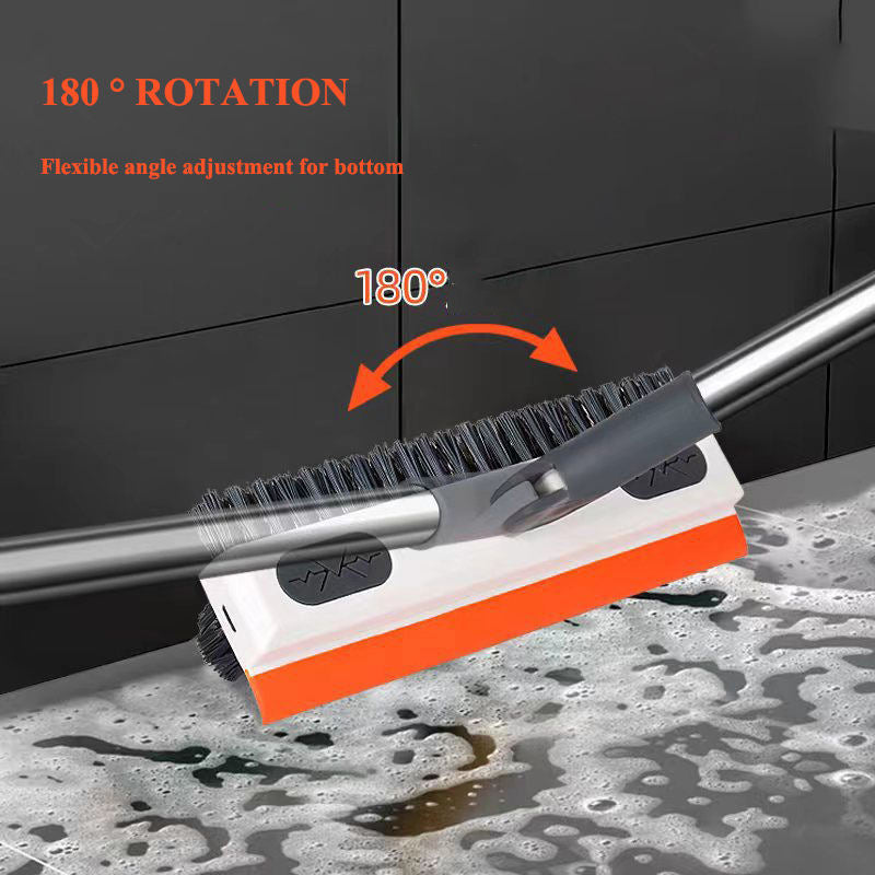 3 in 1 Long Handle Extendable Floor Scrub Brush – Kitchen &amp; Bathroom Cleaning Tool