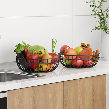 Dismountable Metal Fruit Basket Kitchen Use Fruit Standing Basket