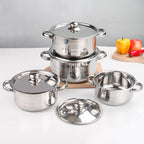 Classic 12-Piece Stainless Steel Elegant Cookware – Kaisa Villa Set