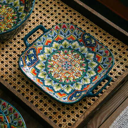 Turkish Ceramic Serving Dish Set | Premium Decorative Dinnerware for Home & Dining