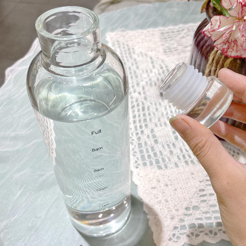 500ml Plastic Water Bottle with Time Marker
