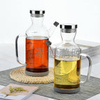 Glass Soy Oil Vinegar Dispenser Olive Oil Bottle for Cooking Kitchen Food
