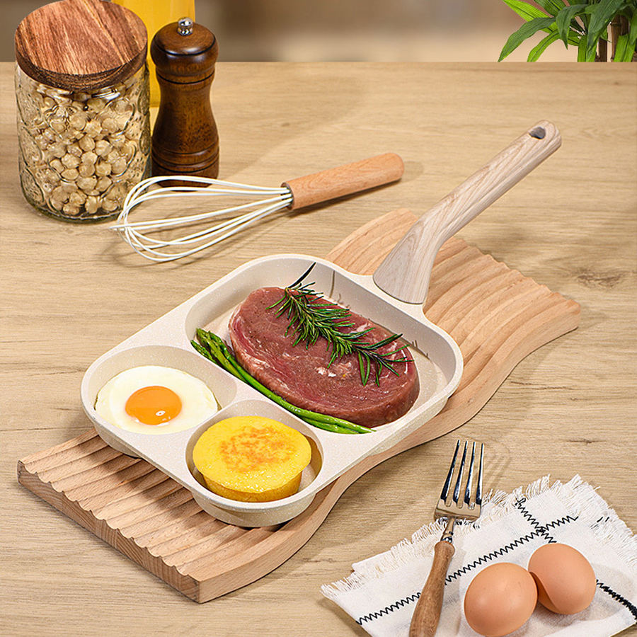 3/4/5-Hole Non-Stick Breakfast Frying Pan | Egg, Burger & Pancake Cooking Pan