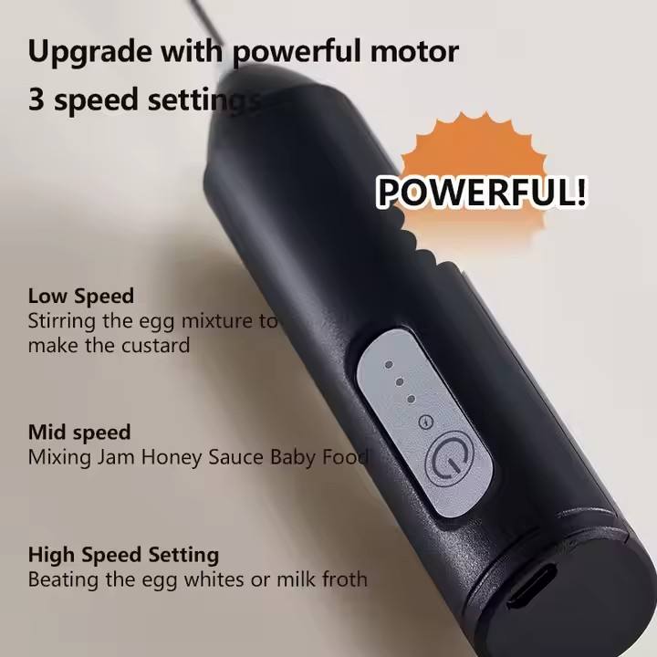 USB Rechargeable Electric Milk Frother Foam Maker Mixer Coffee Cream Drink Frothing Wireless Handheld Egg Beater