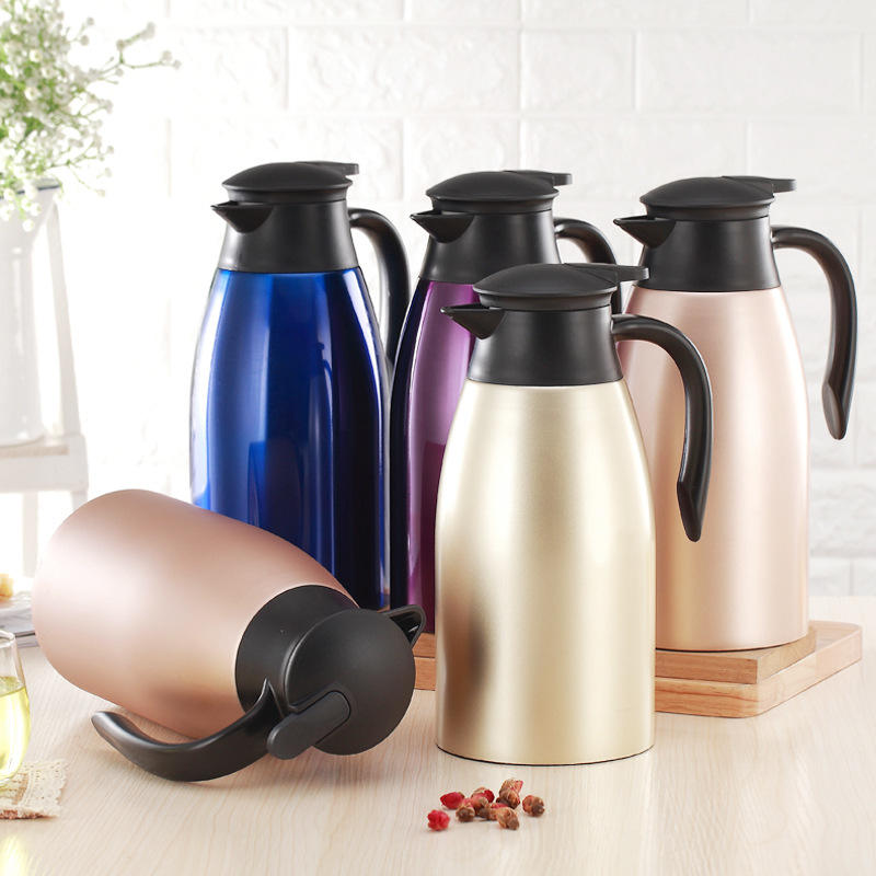 2L Large Capacity 304 Stainless Steel Vacuum Flask Home Office Hotel Tea Kettle Home Thermos