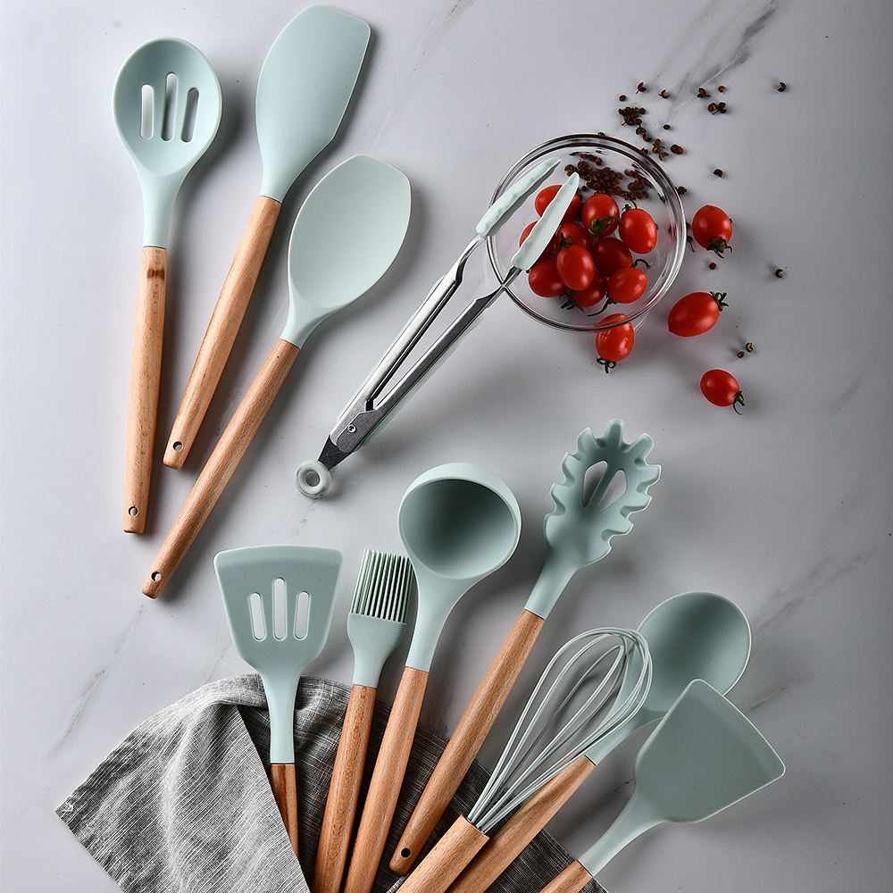 Cooking Silicone Kitchen Utensil Tools Set – Whisk, Spatula, Spoon &amp; More