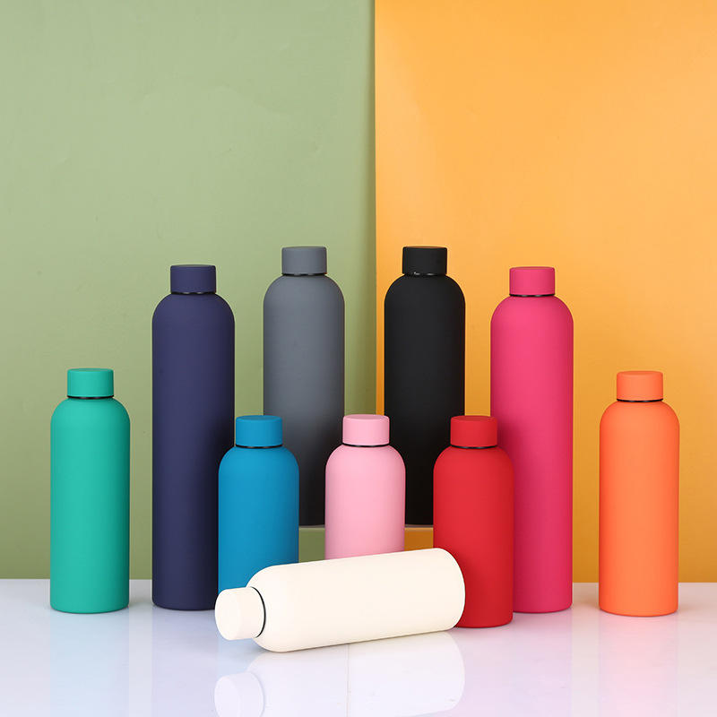 500ml Double Wall Stainless Steel Vacuum Hot Cold Water Insulation Customized Printing Student Gift Water Bottles