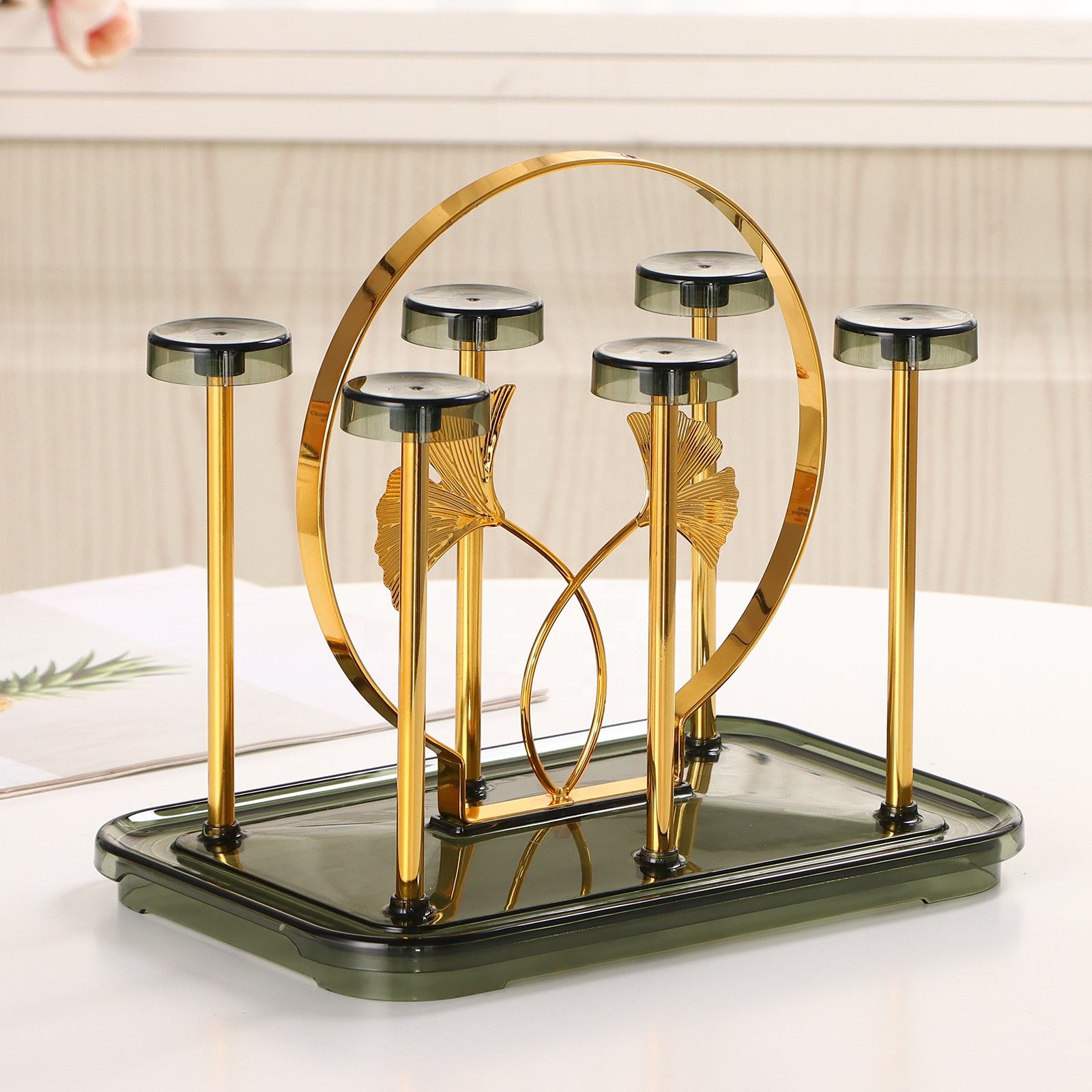 Metal Mug Holder Organizer Iron Glass Cup Stand Rack Metal Cup Rack Cup Drying Shelf