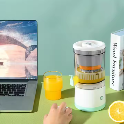 Powerful Cordless Rechargeable Juice Extractor | Compact Electric Fruit Juicer for Oranges & Berries