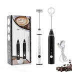 USB Rechargeable Electric Milk Frother Eggbeaters Handheld Milk Foamer