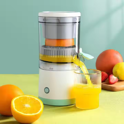 Powerful Cordless Rechargeable Juice Extractor | Compact Electric Fruit Juicer for Oranges & Berries