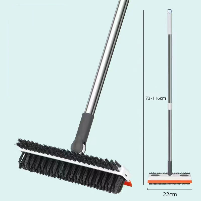 3 in 1 Long Handle Extendable Floor Scrub Brush – Kitchen &amp; Bathroom Cleaning Tool