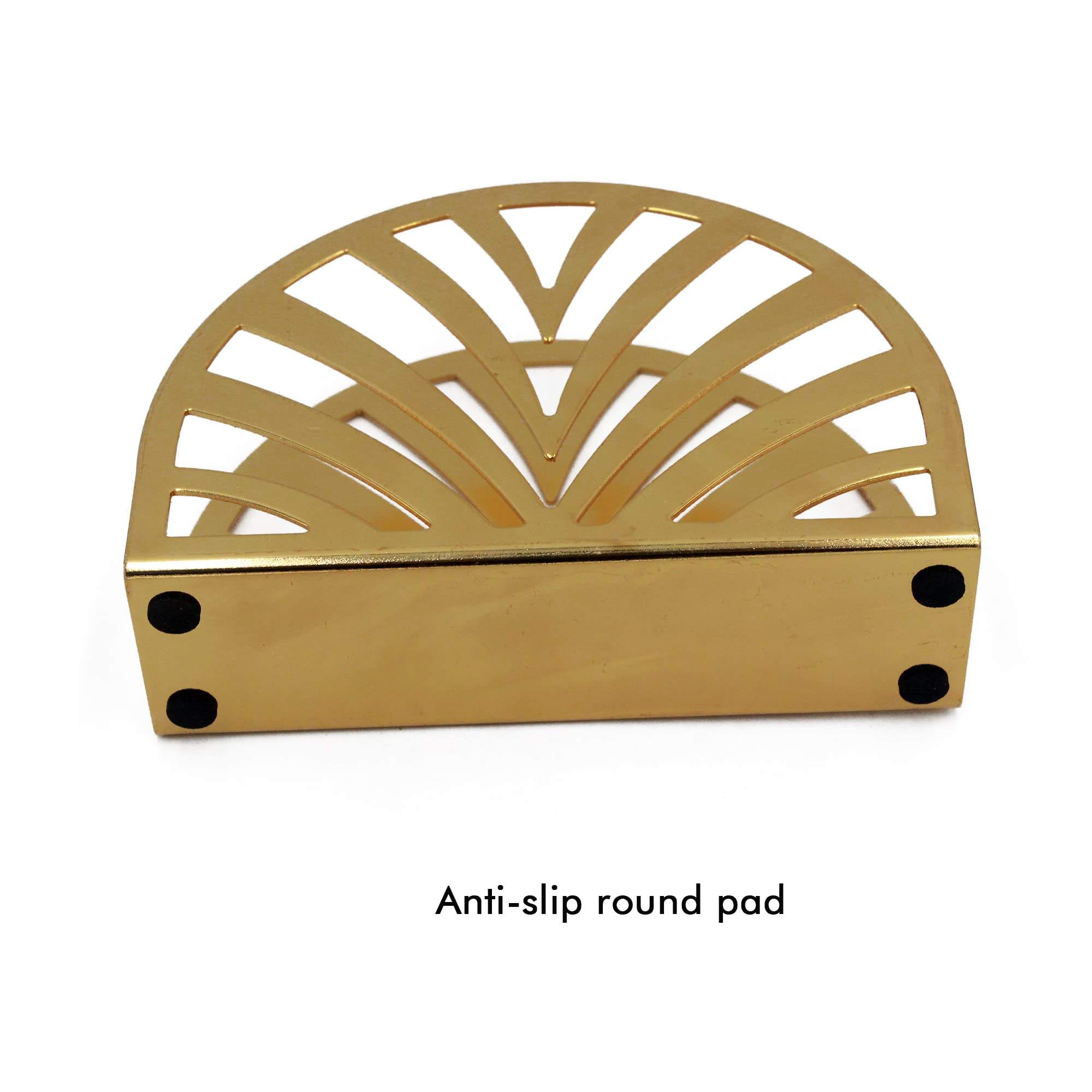 Luxury Gold Metal Napkin &amp; Tissue Holder – Desktop / Tabletop