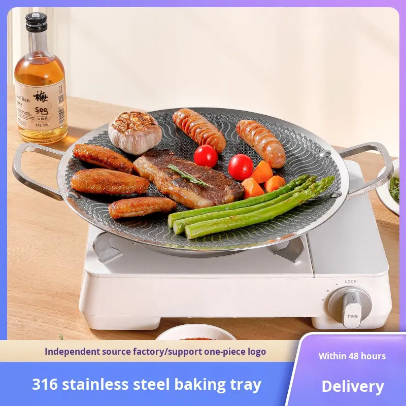 
Premium honeycomb stainless steel grill pan for BBQ cooking