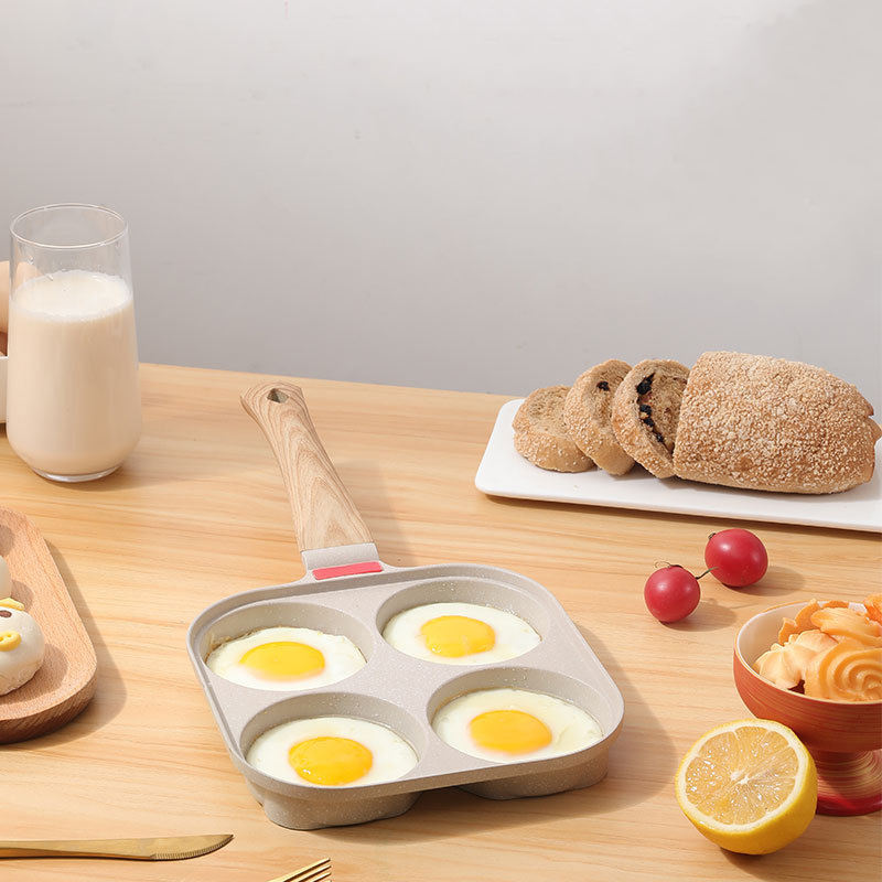 3/4/5-Hole Non-Stick Breakfast Frying Pan | Egg, Burger & Pancake Cooking Pan