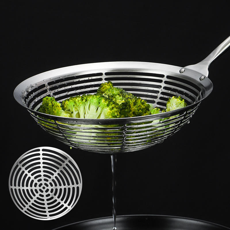 304 Stainless Steel Slotted Spoon / Skimmer Ladle – Kitchen Tool